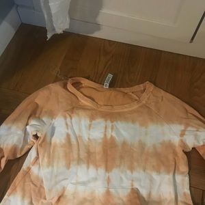 Cropped tie dye hoodie